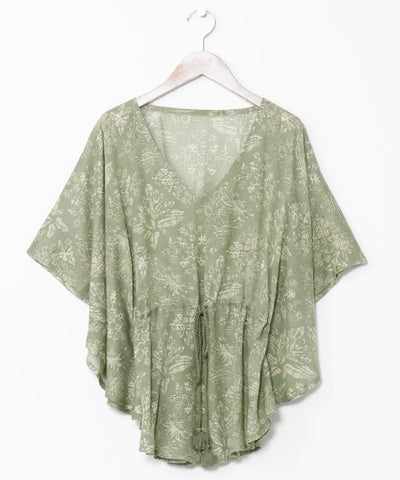 UV Protection Tapa Butterfly Top