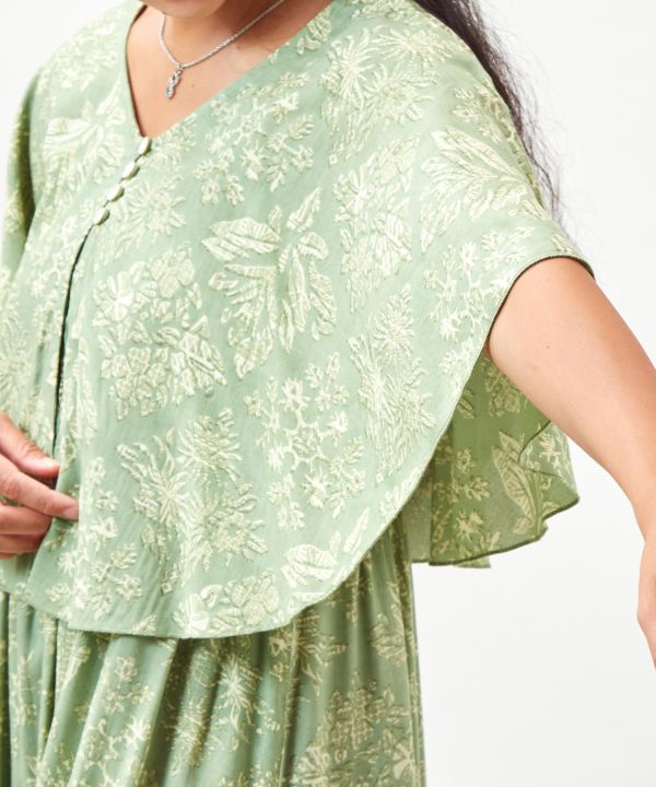 Versatile Hawaiian Cape Dress