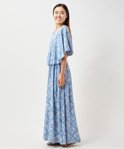 Versatile Hawaiian Cape Dress