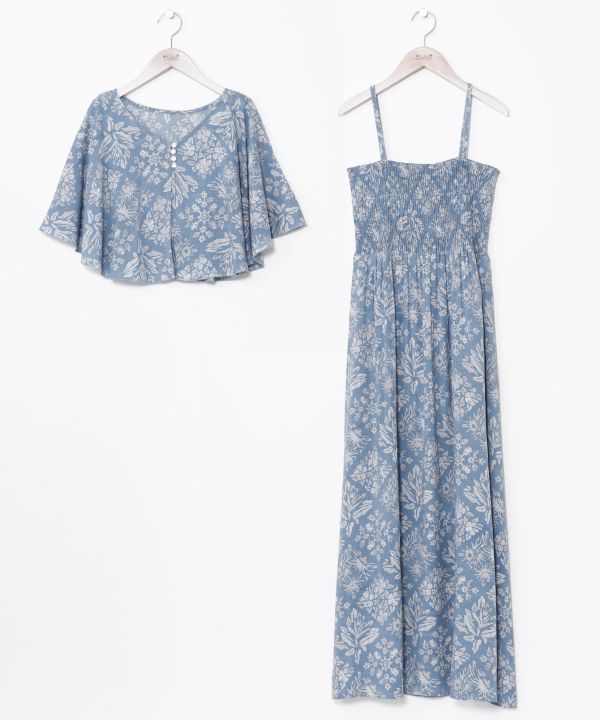 Versatile Hawaiian Cape Dress