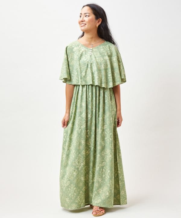 Versatile Hawaiian Cape Dress