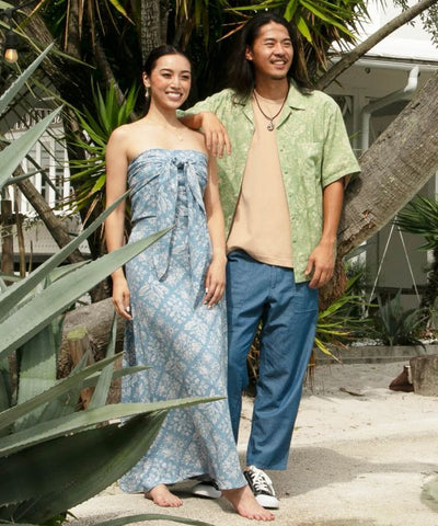 Hawaiian Quilt Pattern Shirt