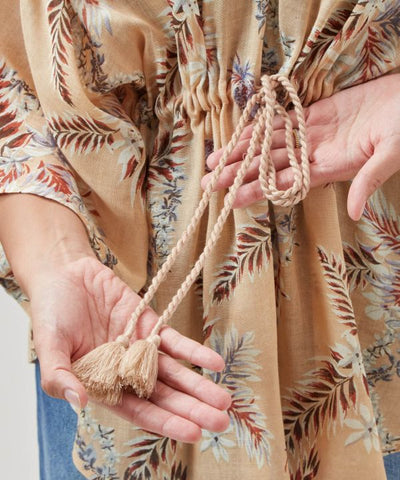 UV Protection Botanical Butterfly Top