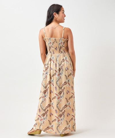 Botanical Pineapple Cape Dress