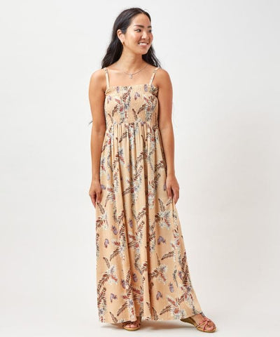 Botanical Pineapple Cape Dress