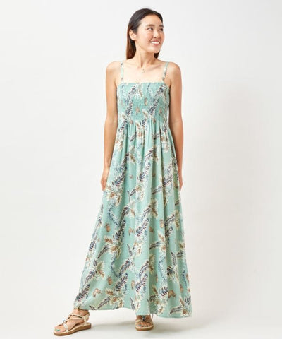 Botanical Pineapple Cape Dress
