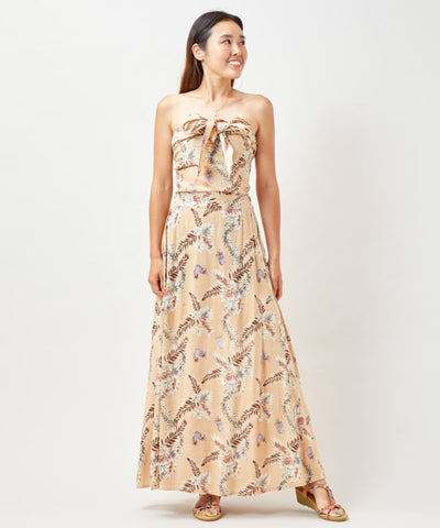 Versatile Pineapple Print Sash Skirt