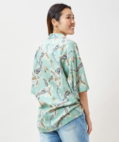 Pineapple Botanical Rayon Shirt