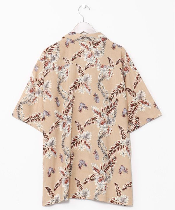 Pineapple Botanical Rayon Shirt