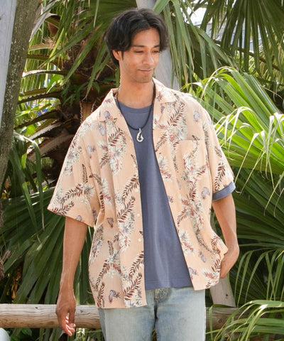 Pineapple Botanical Rayon Shirt