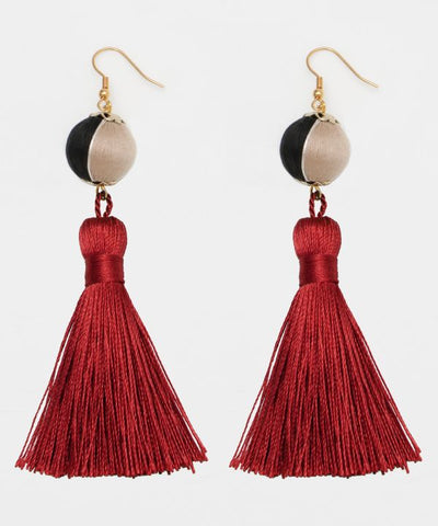 Temari Tassel Earrings