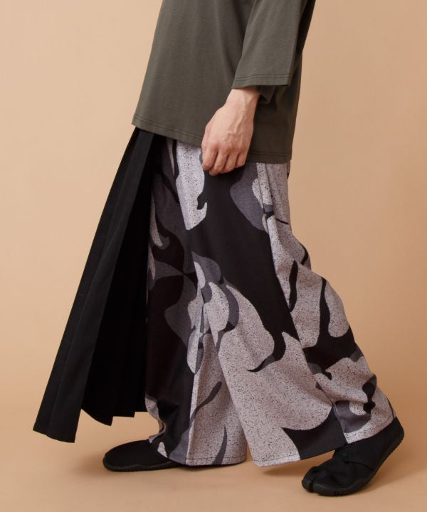 FUKUJIKAKU - Japanese Calligraphy Modern Hakama Pants by Kaya - Ametsuchi