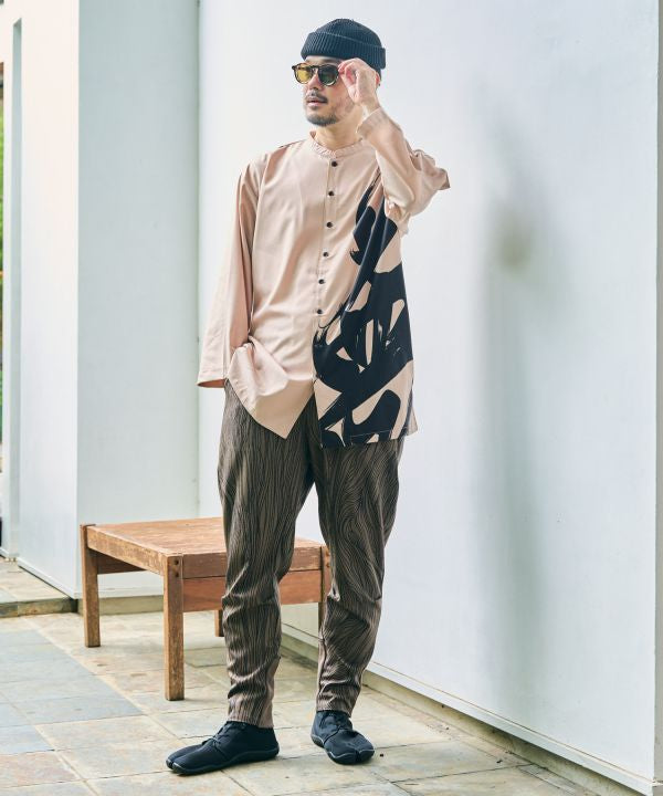 FUKUJIKAKU - Artistic Kanji Print Shirt