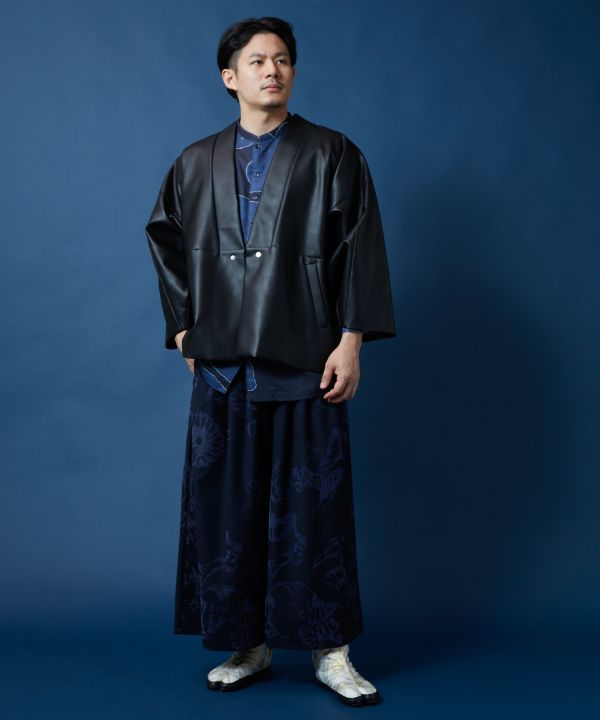 FUKUJIKAKU - Artistic Kanji Print Shirt by Kaya - Ametsuchi
