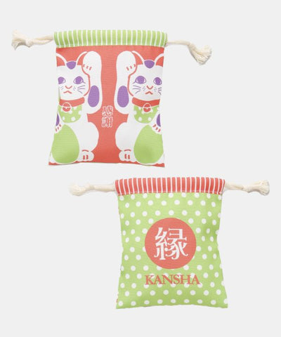 Lucky Motif Drawstring Pouch