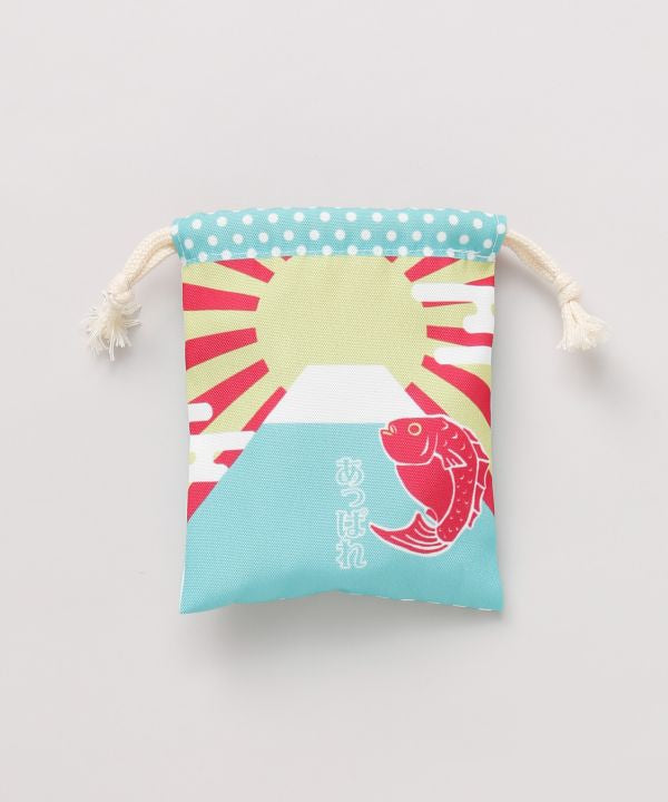Lucky Motif Drawstring Pouch