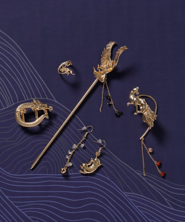 Japanese Mythical Creature Earrings