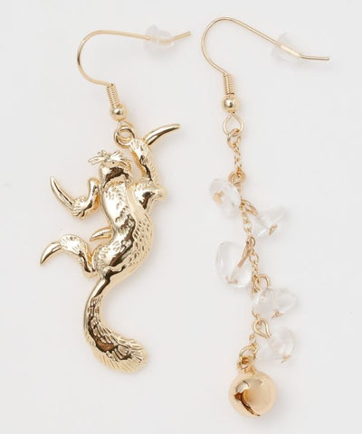 Japanese Mythical Creature Earrings by Kaya - Ametsuchi