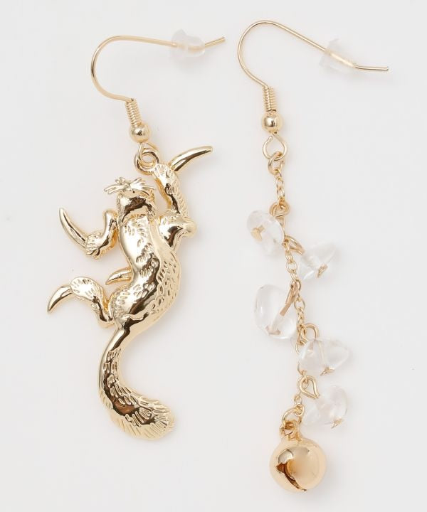 Japanese Mythical Creature Earrings by Kaya - Ametsuchi