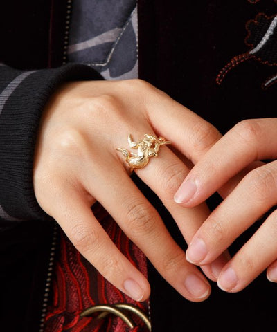 Japanese Mythical Creature Ring by Kaya - Ametsuchi