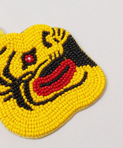 Ukiyo-e Beast Beaded Keychain