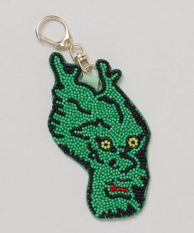 Ukiyo-e Beast Beaded Keychain