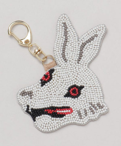 Ukiyo-e Beast Beaded Keychain