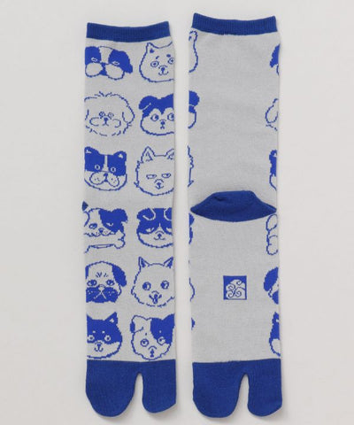 Tabi Socks - Dog Faces 25-28cm