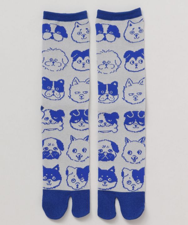 Tabi Socks - Dog Faces 25-28cm