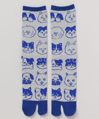 Tabi Socks - Dog Faces 25-28cm