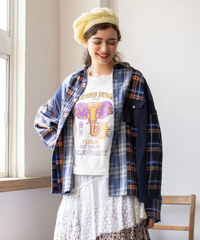 Patchwork Corduroy Shirt