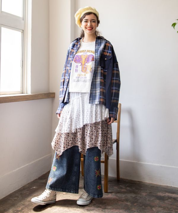 Patchwork Corduroy Shirt