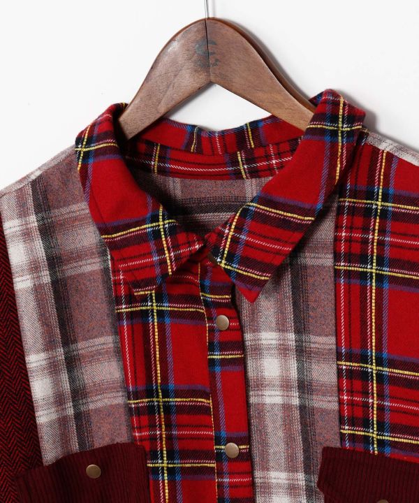 Patchwork Corduroy Shirt