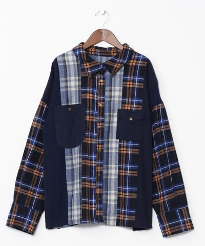 Patchwork Corduroy Shirt