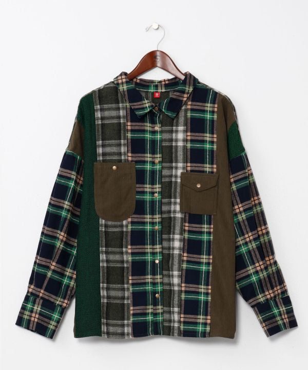 Patchwork Corduroy Shirt