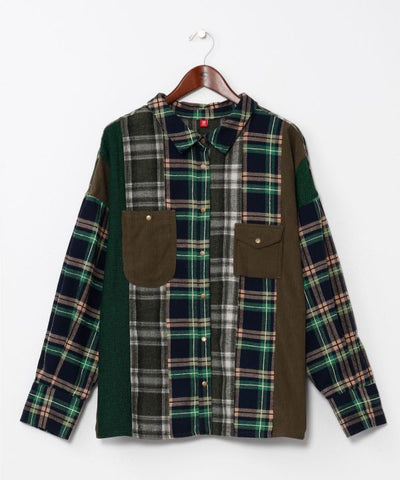 Patchwork Corduroy Shirt