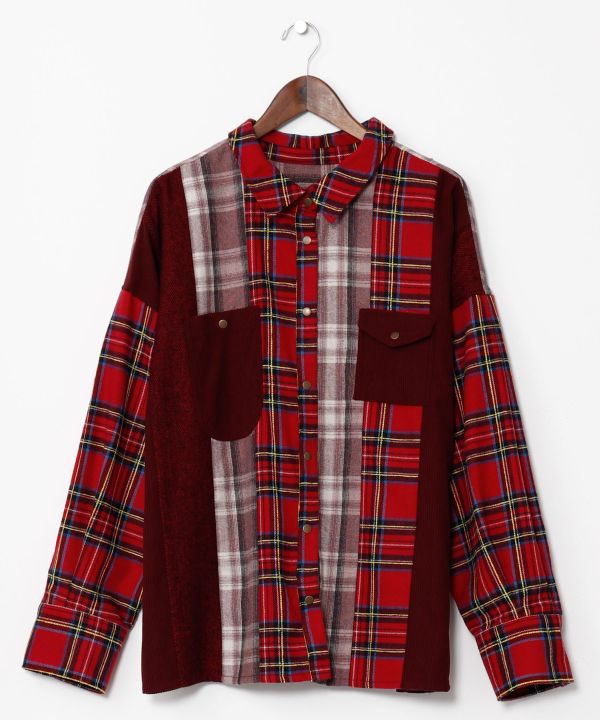 Patchwork Corduroy Shirt
