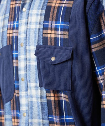 Men's Patchwork Corduroy Shirt