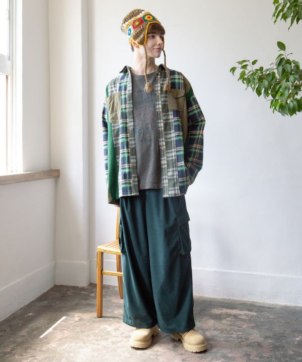 Men's Patchwork Corduroy Shirt