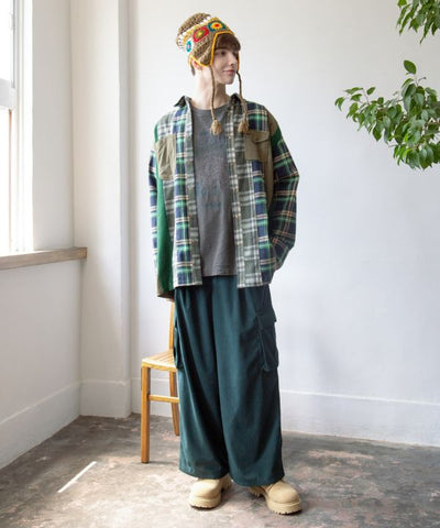 Men's Patchwork Corduroy Shirt