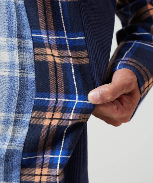 Men's Patchwork Corduroy Shirt