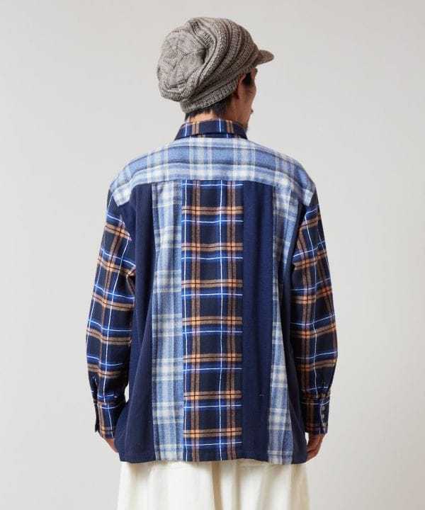 Men's Patchwork Corduroy Shirt