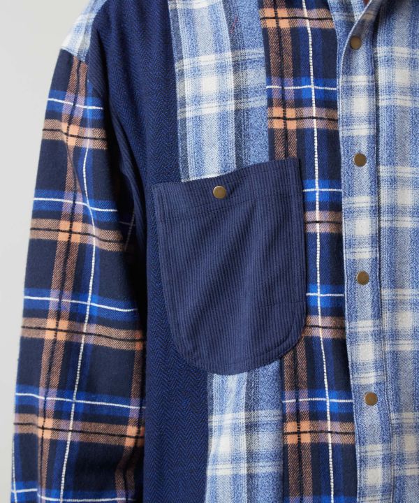 Men's Patchwork Corduroy Shirt