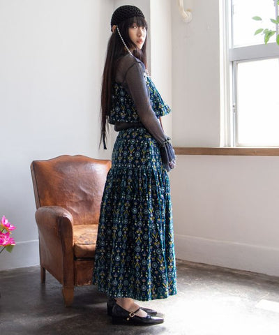 Stretchy Sheer Gold Glitter Top