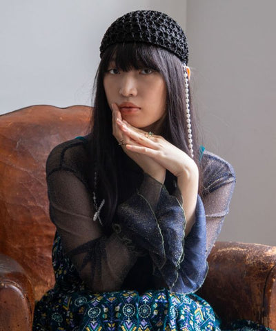 Stretchy Sheer Gold Glitter Top