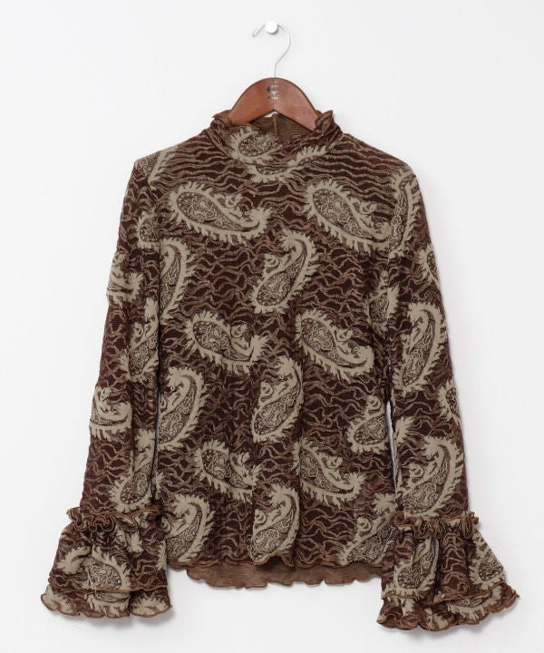 Atasan Transparan Bermotif Paisley