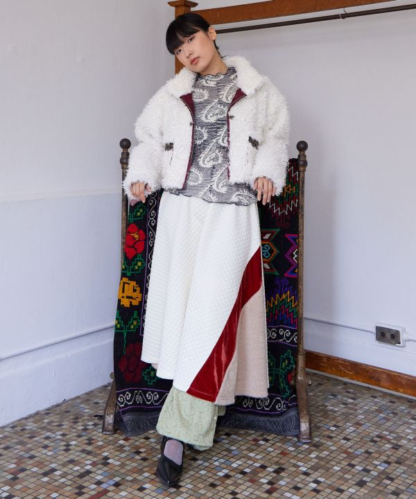 Paisley Pattern Sheer Top