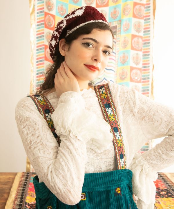 Paisley Pattern Sheer Top