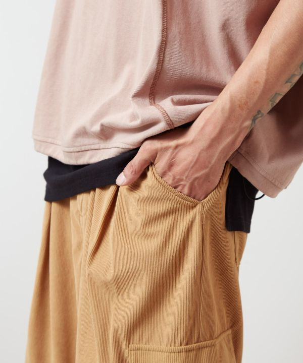 Men's Patchwork Corduroy Cargo Pants