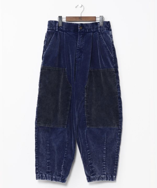 Corduroy Patchwork Pants
